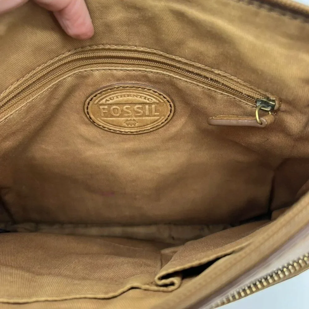 Fossil brown leather